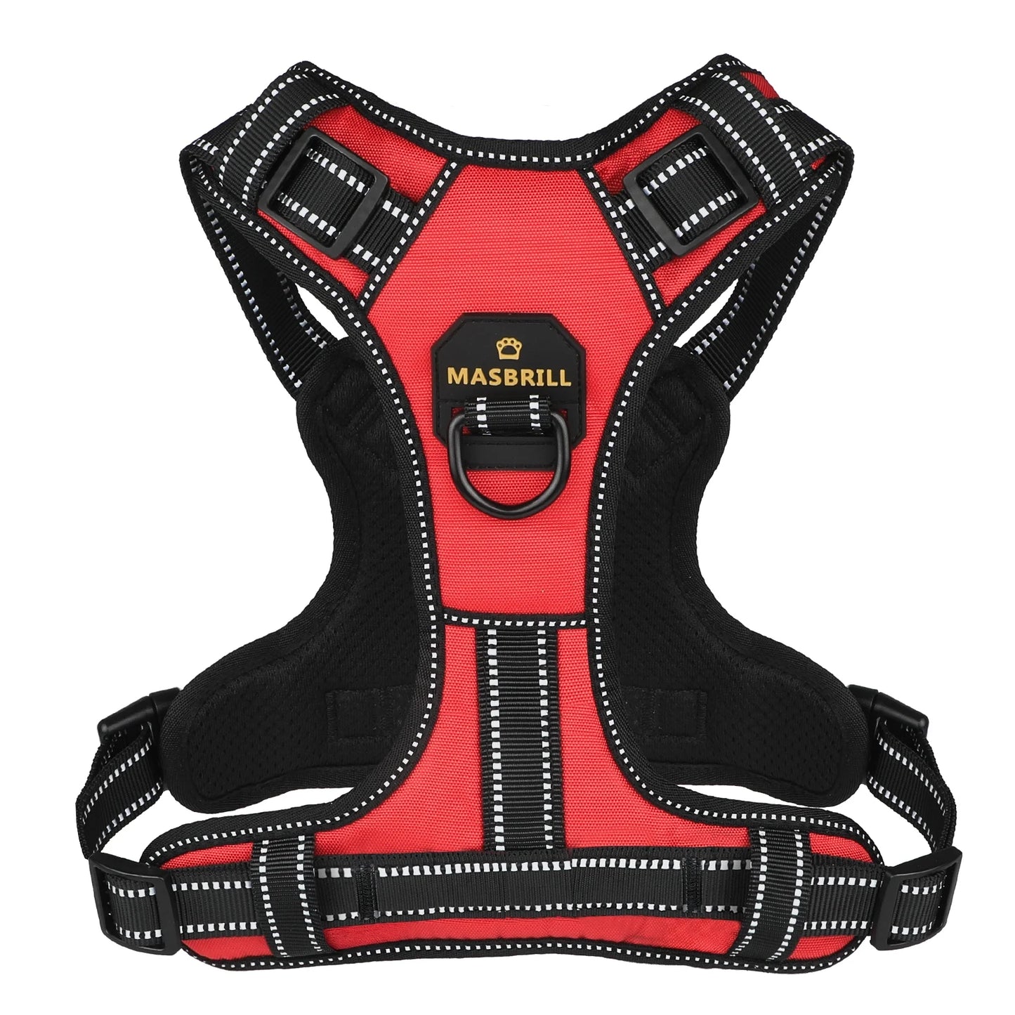 Reflective Dog Harness No Pull with Handle, Breathable Padded Adjustable Dog Harness